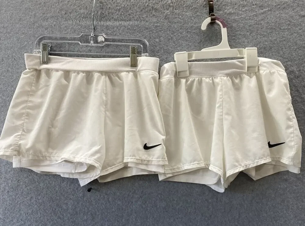 Lot of 2 Nike Court Dri-FIT Victory 3in Shorts Big Girl Size medium Athletic